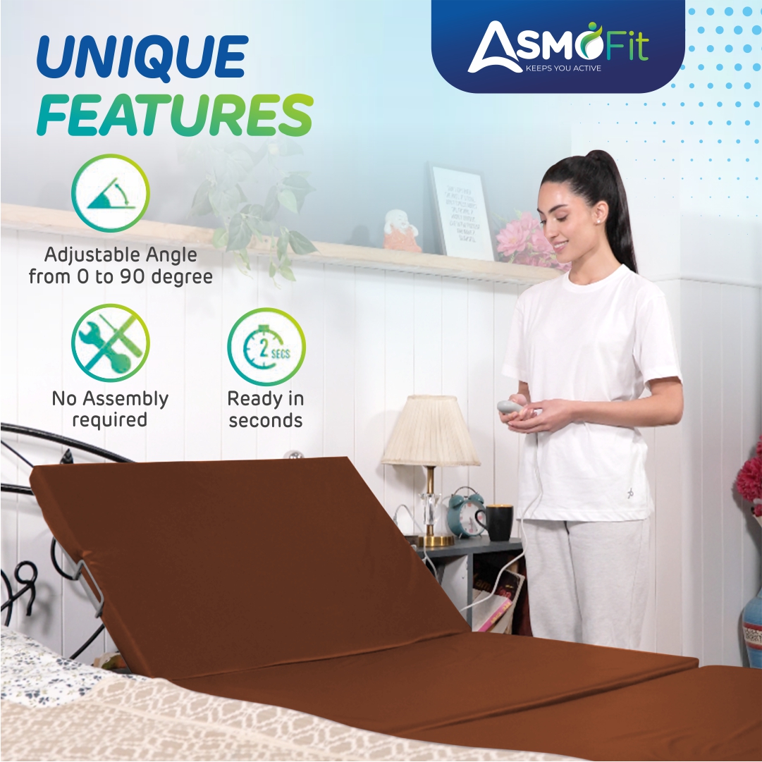 Orthopedic Support Motorized Recliner Tan Brown