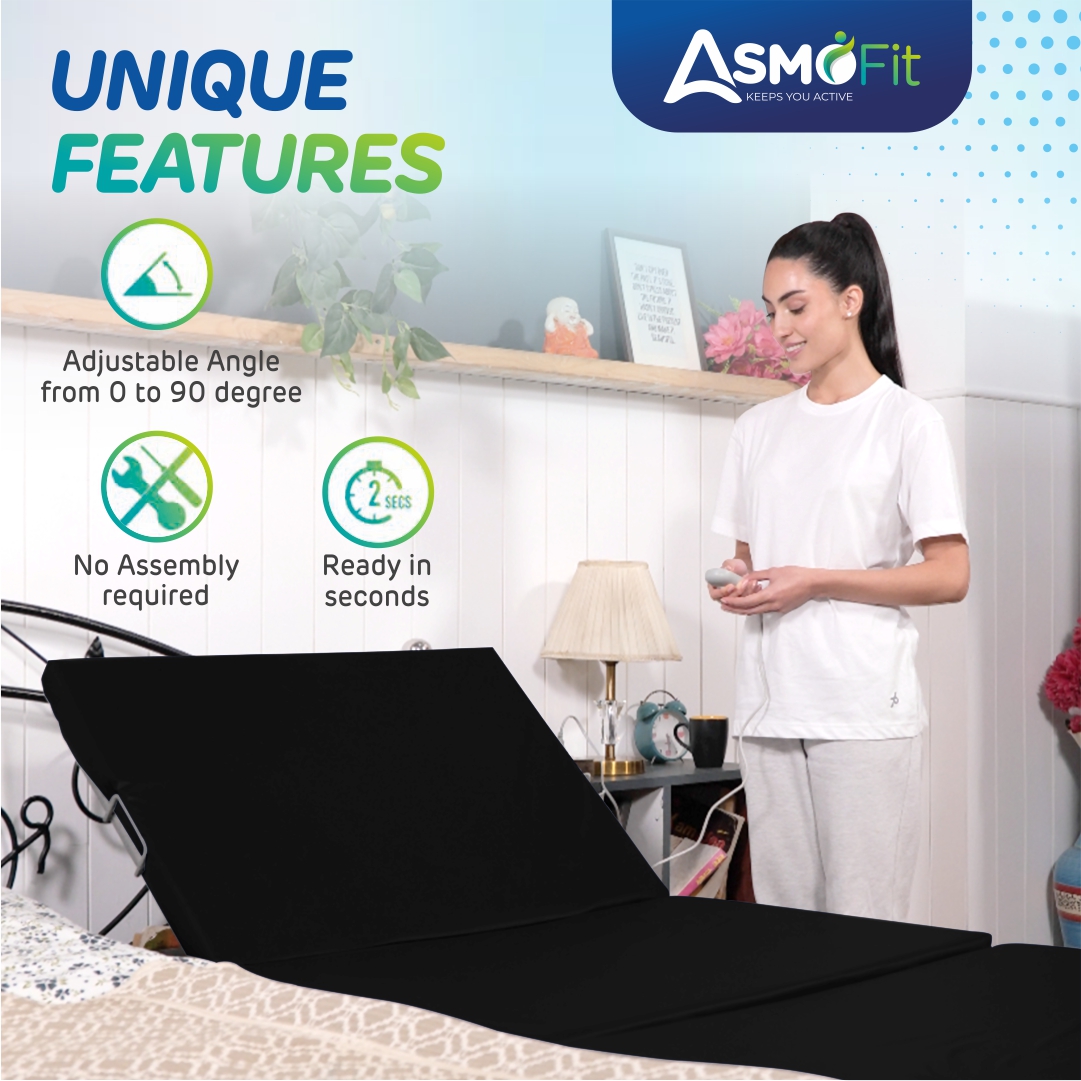 Orthopedic Support Motorized Recliner white black