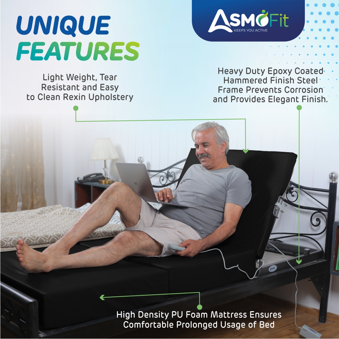 Orthopedic Support Motorized Recliner white black