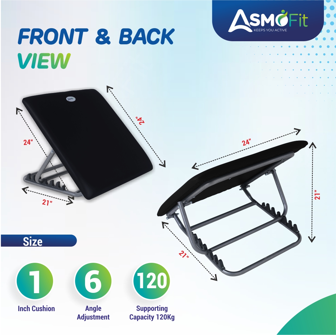 Bed Back Rest Black Standard