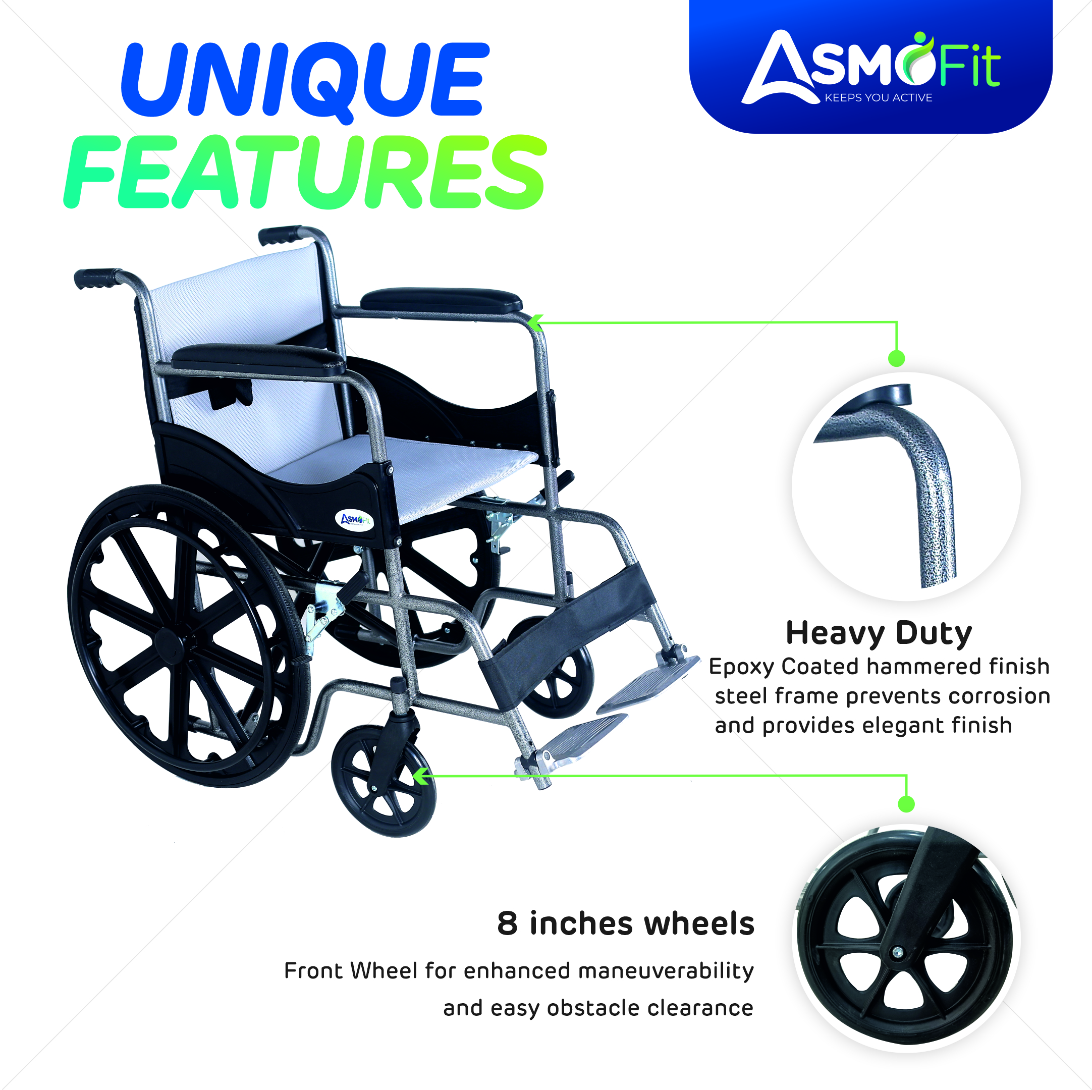 Wheelchair Standard With Mesh Cover