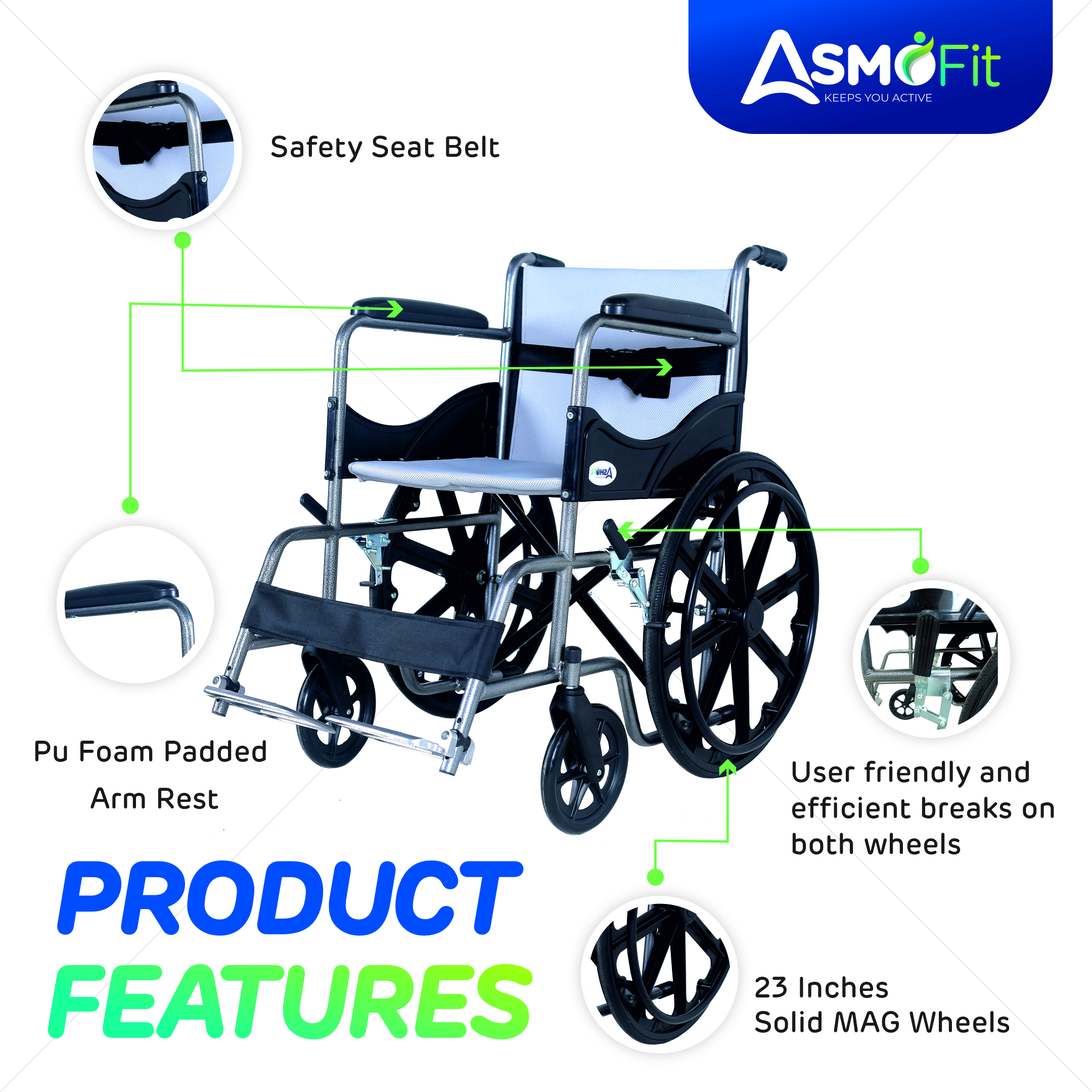 Wheelchair Standard With Mesh Cover