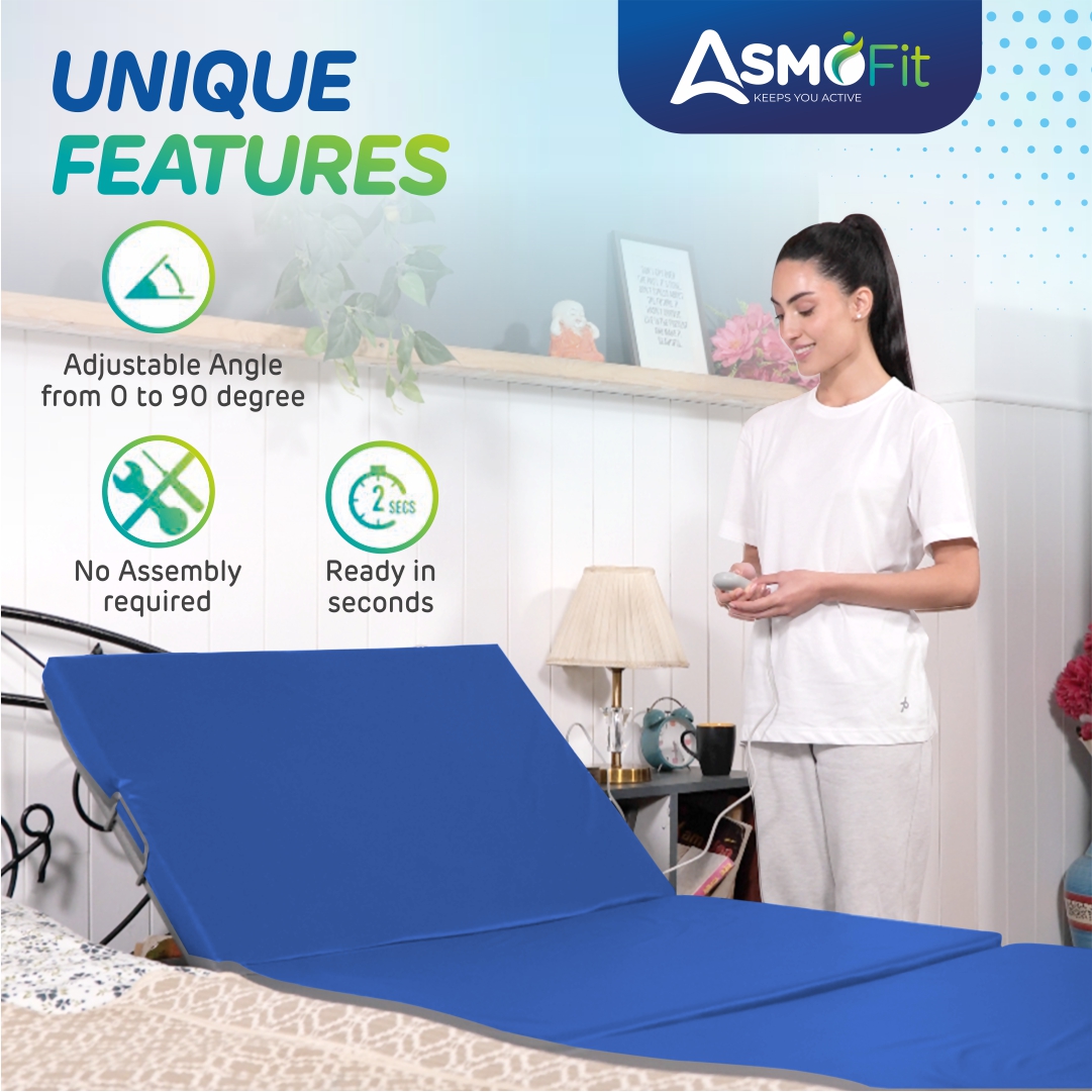 Orthopedic Support Motorized Recliner Blue