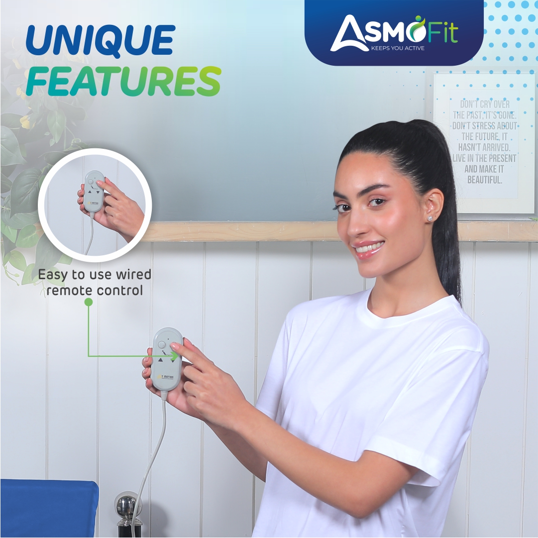 Orthopedic Support Motorized Recliner Blue