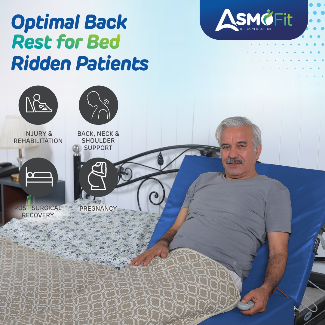 Orthopedic Support Motorized Recliner Blue