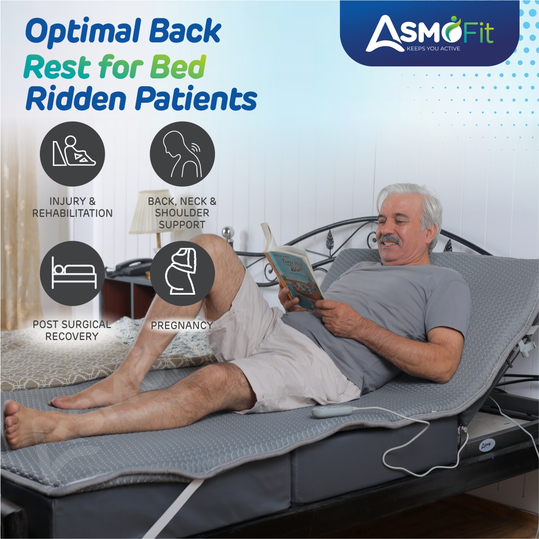 Orthopedic Support Motorized Recliner with topper grey