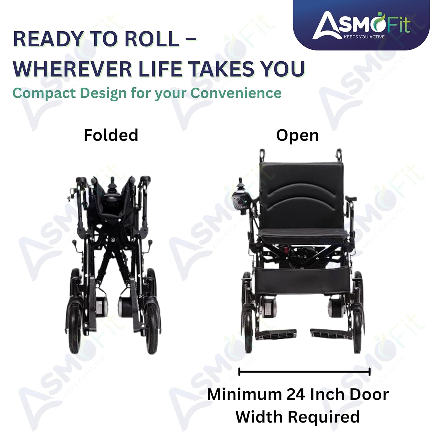 Asmofit Ecopro Foldable Electric Wheelchair