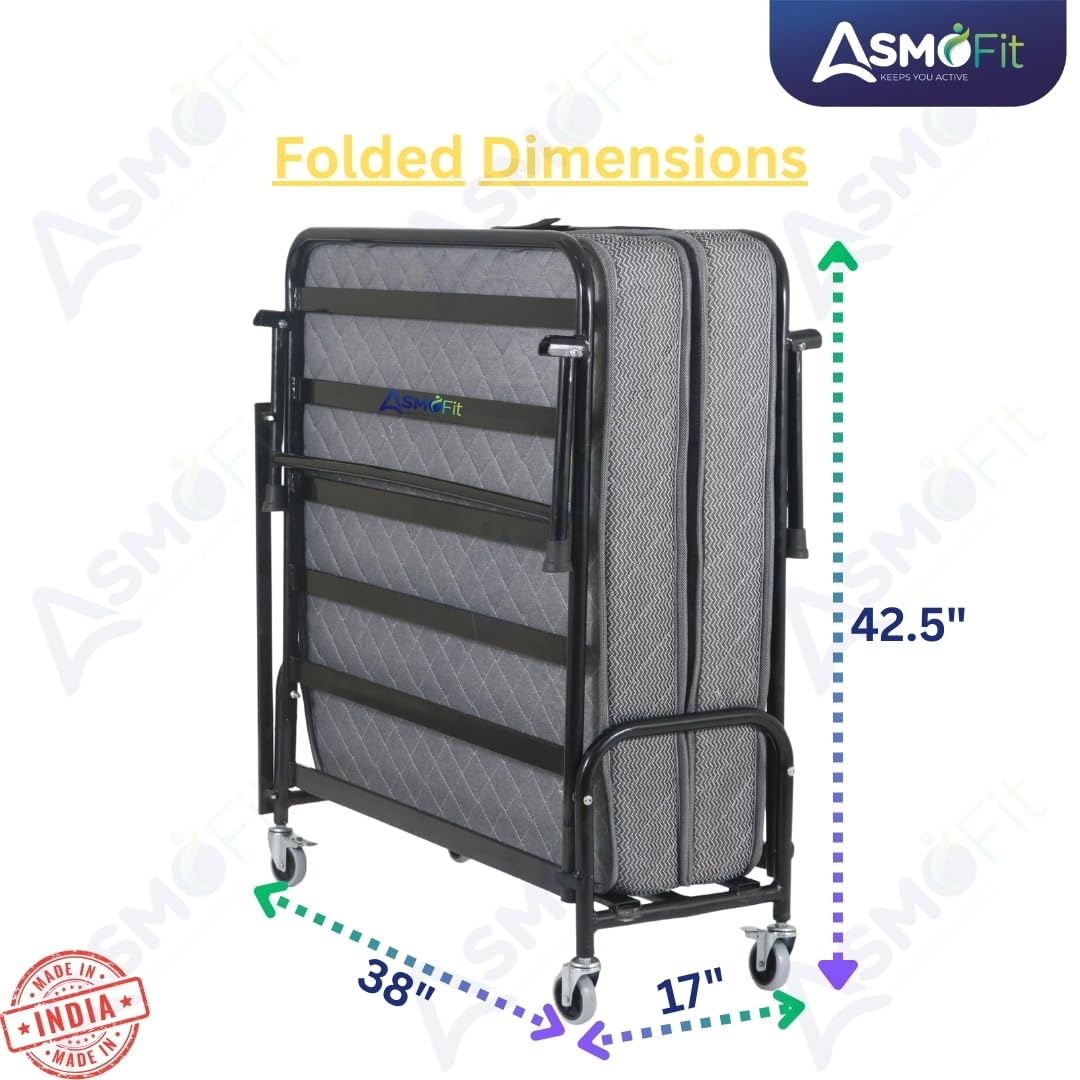 Rollaway Folding Bed with 6-Inch Mattress