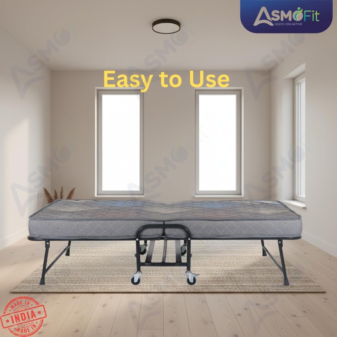 Rollaway Folding Bed with 6-Inch Mattress
