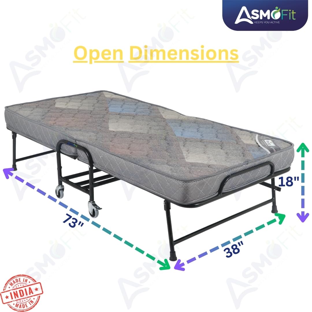 Rollaway Folding Bed with 6-Inch Mattress